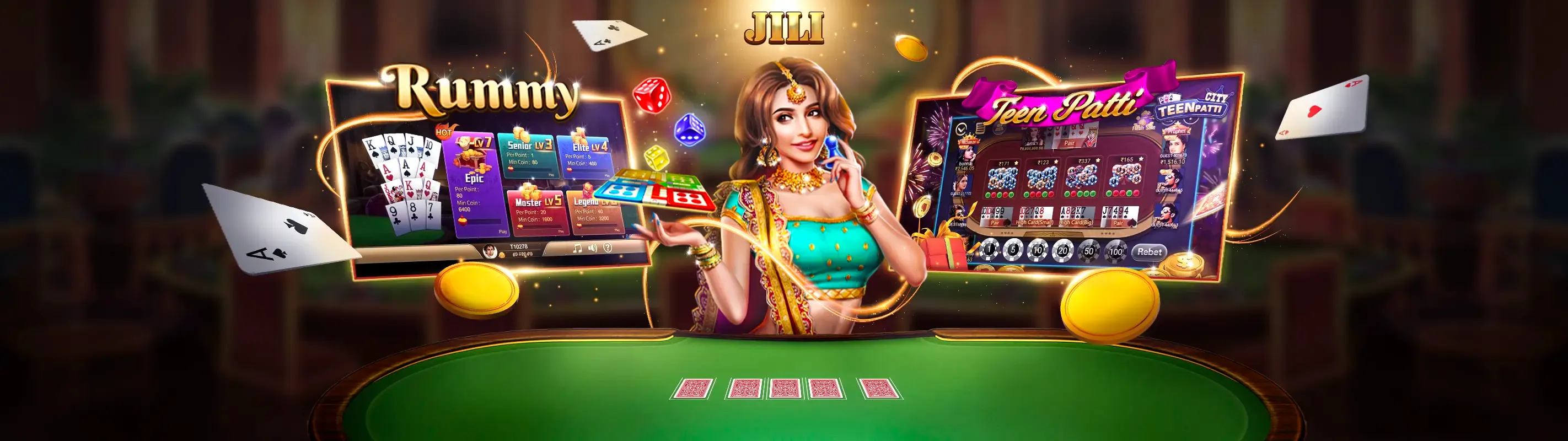 Bàn chơi casino trực tuyến sang trọng với người chia bài thật tại Mig8